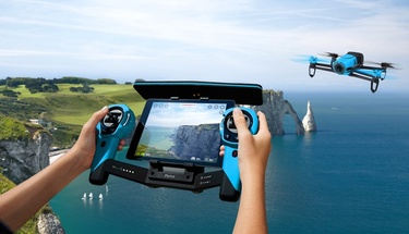 Inspecting the bridge from the air and under water using a drone